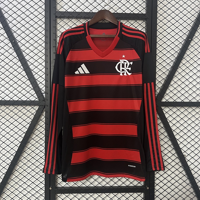 25-26 Flamengo Home Long Sleeve Jerseys