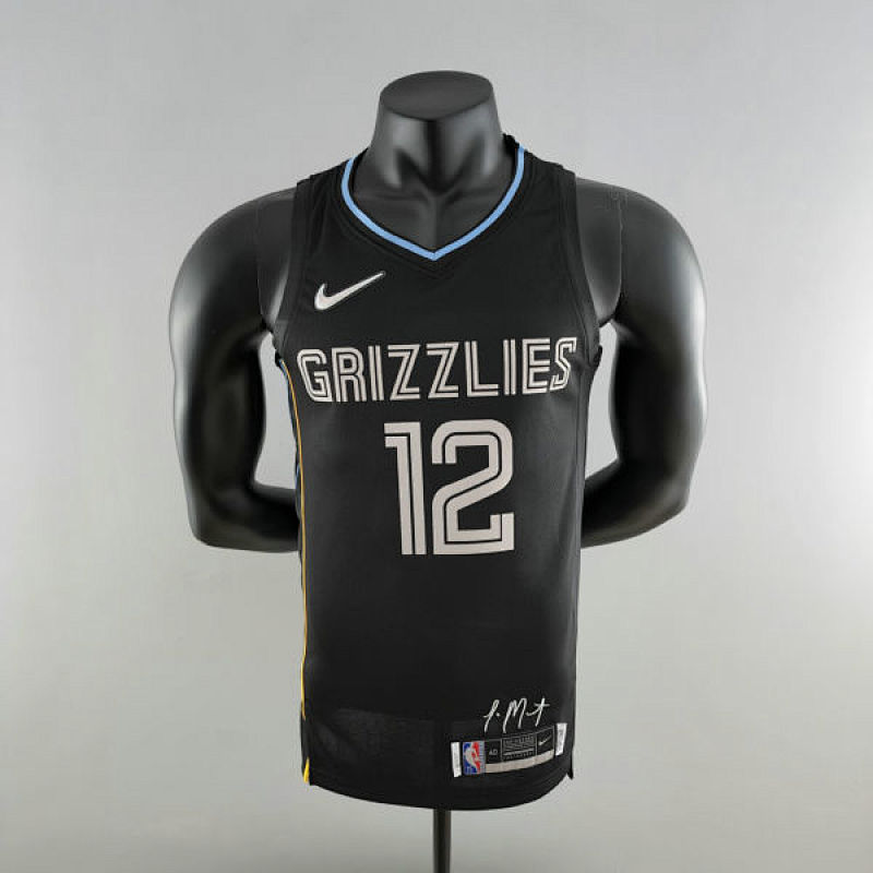 MORANT#12 Memphis Grizzlies Honor Edition Black NBA Jersey S-XXL
