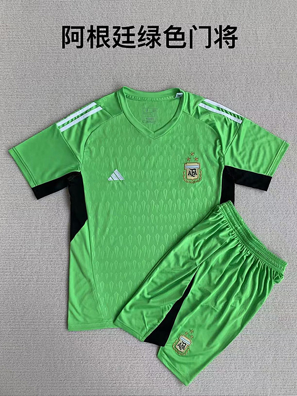 2023 Argentina Goalkeeper Kids Jerseys