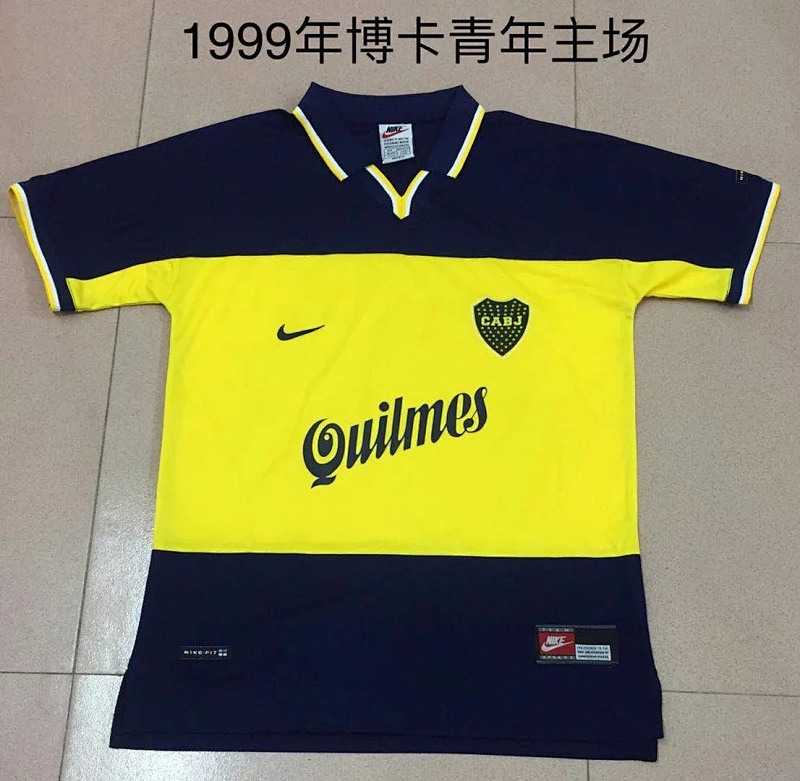 1990 Boca Junior Home Retro Jerseys