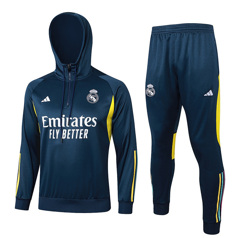 23-24 Real Madrid Hoodie Long Sleeve Training Suit
