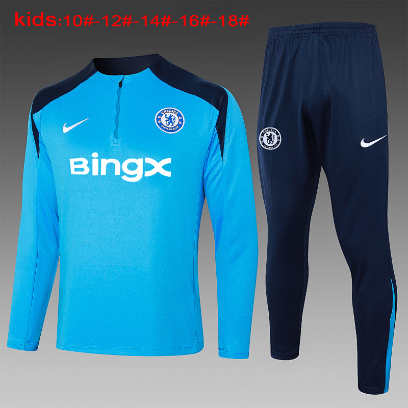 24-25 Chelsea Kids Long Sleeve Training Suit