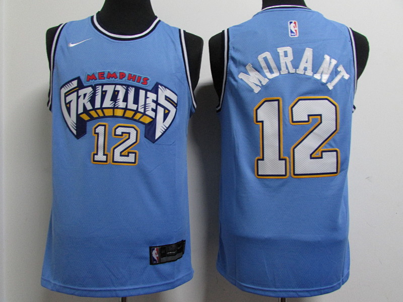 2021 Grizzlies #12 City Edition Embroidery