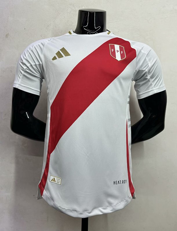 2024 Peru Home Player Version Long Sleeve Jerseys