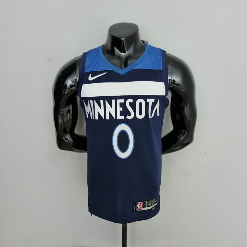 75th Anniversary Minnesota Timberwolves Russell #0 Royal Blue NBA Jersey S-XXL