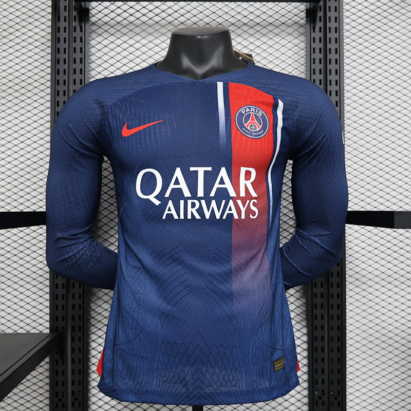 23-24 Paris Home Player Version Long Sleeve Jerseys