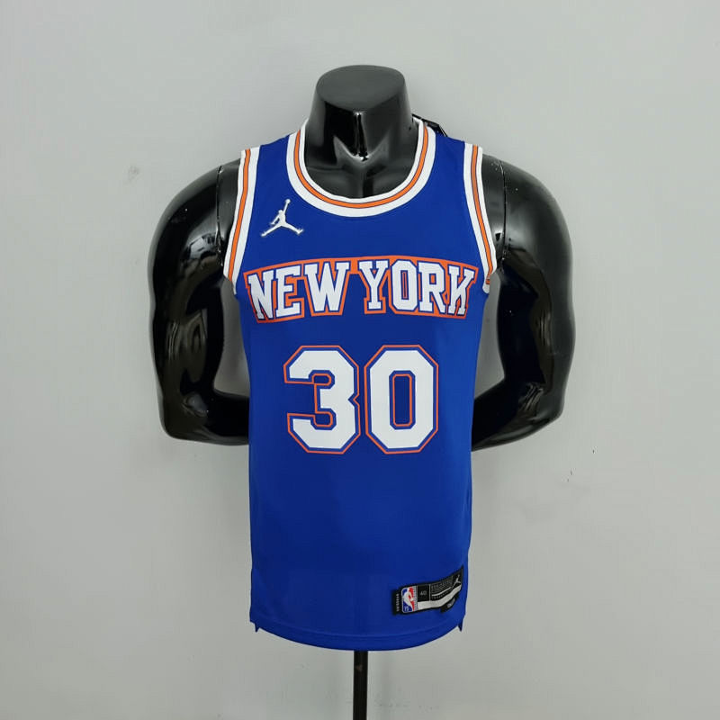 75th Anniversary Randle #30 New York Knicks Jordan Limited Blue NBA Jersey S-XXL