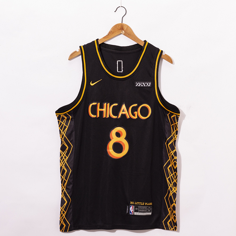 2021 Bulls #8 Embroidery