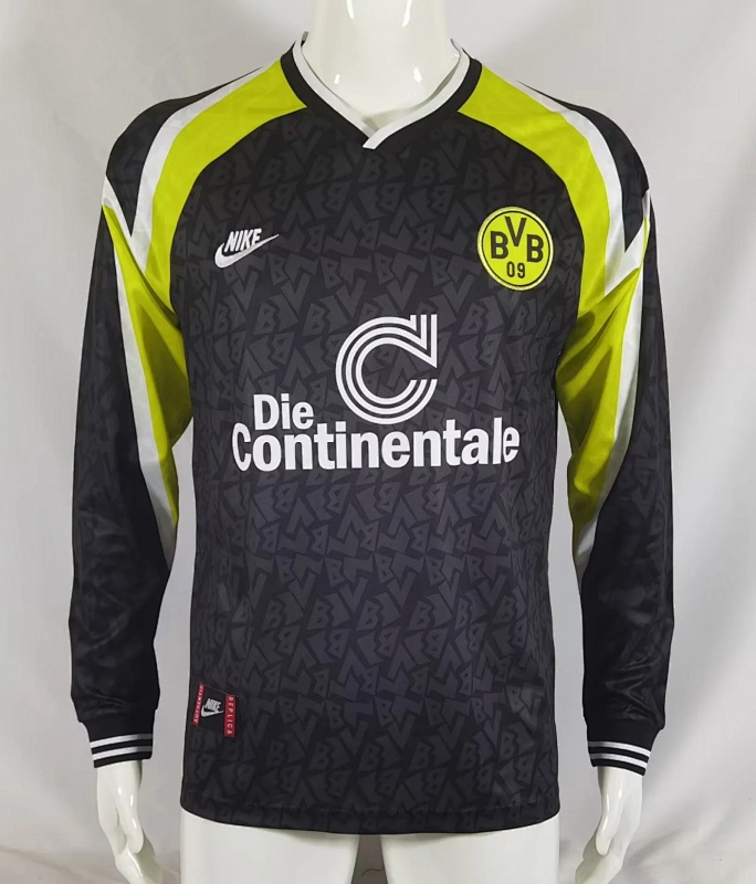 1995-96 Dortmund Away Retro Long Sleeve Jerseys