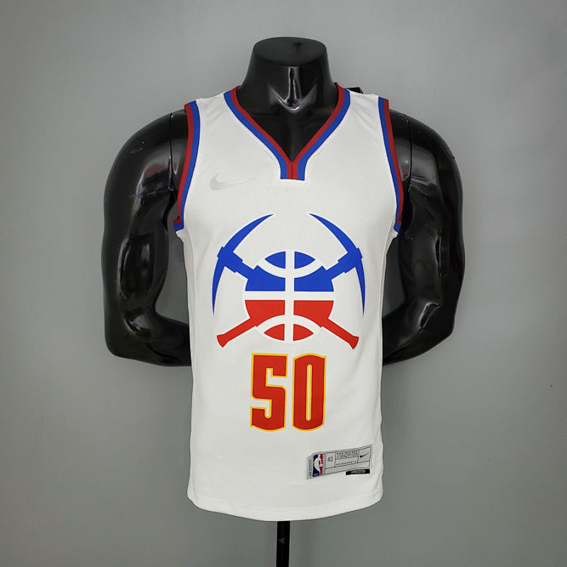 2021 GORDON#50 Nuggets Bonus Edition White NBA Jersey S-XXL