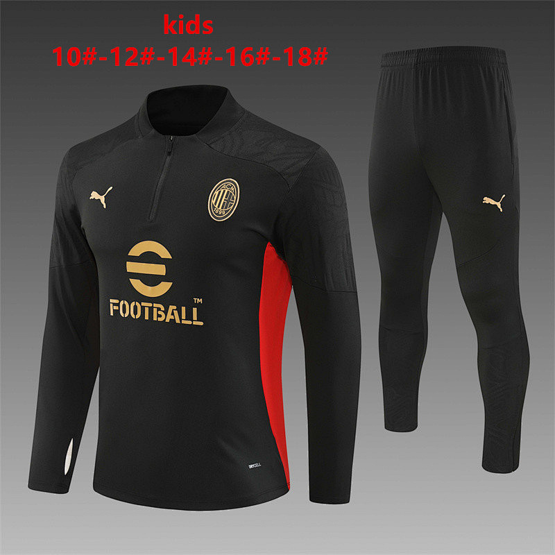24-25 AC Milan Kids Long Sleeve Training Suit