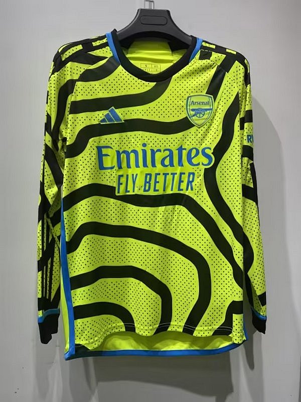 23-24 Arsenal Away Long Sleeve Jerseys
