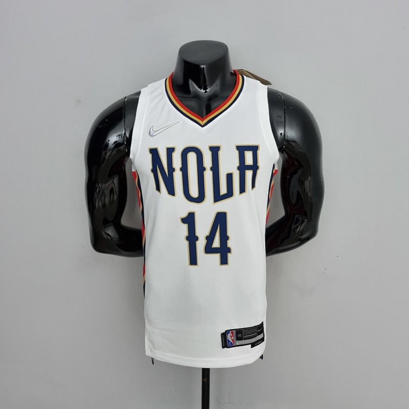 2022 New Orleans Pelicans Ingram#14 City Edition Williams #1 White NBA Jersey S-XXL