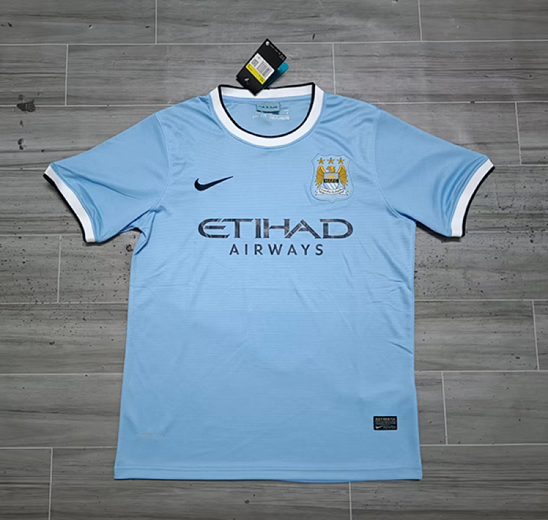 13-14 Manchester City Home Retro Jerseys