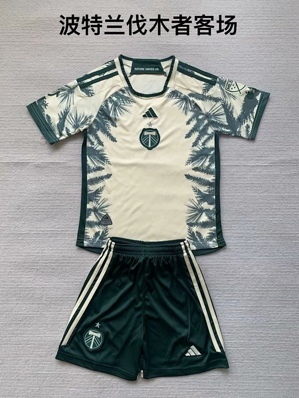 24-25 Portland Timbers Away Adults And Kids Jerseys