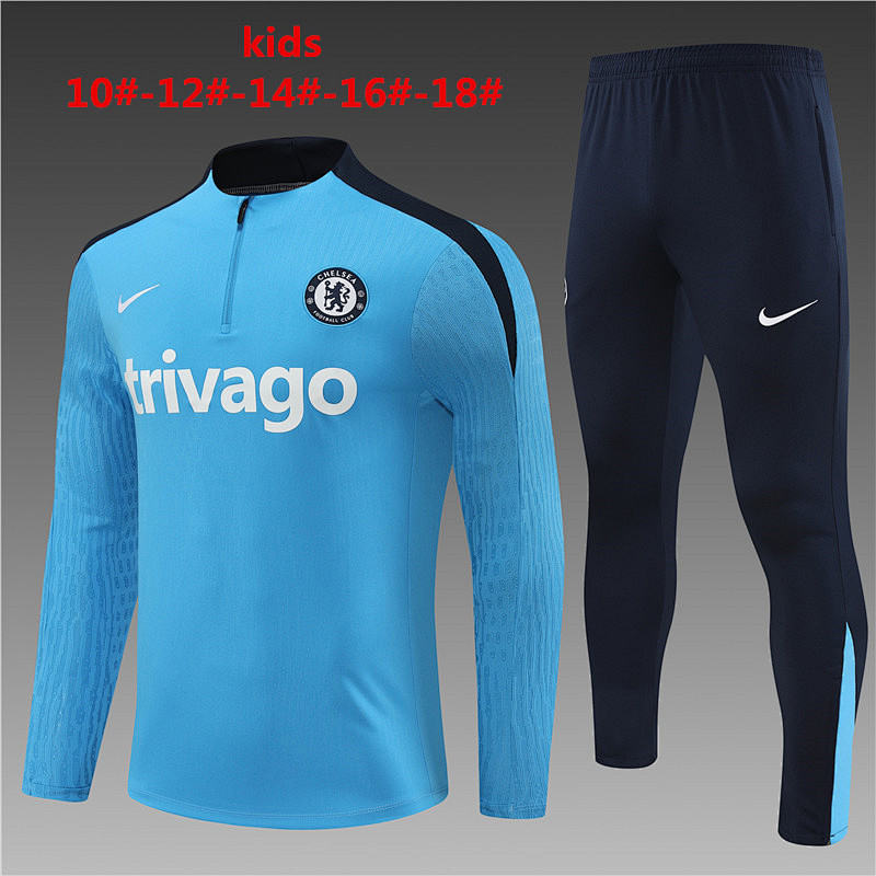 24-25 Chelsea Kids Player Long Sleeve Training Suit