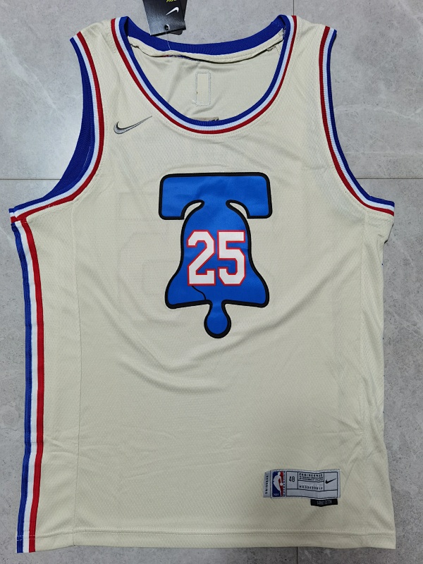76ers #25 Embroidery
