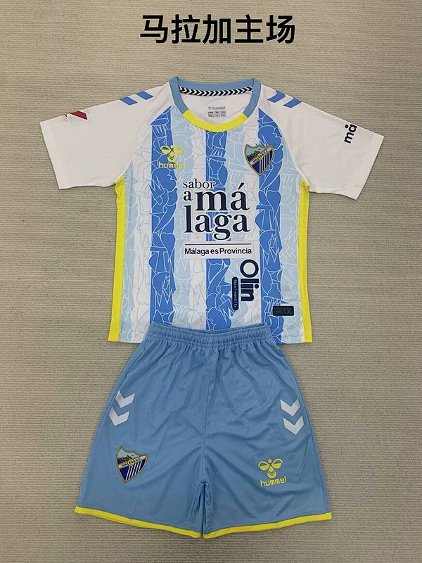 24-25 Malaga Home Kids Jerseys