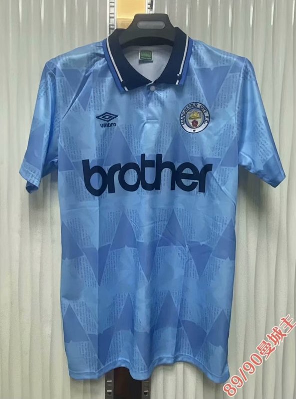 1989-90 Manchester City Home Retro Jerseys
