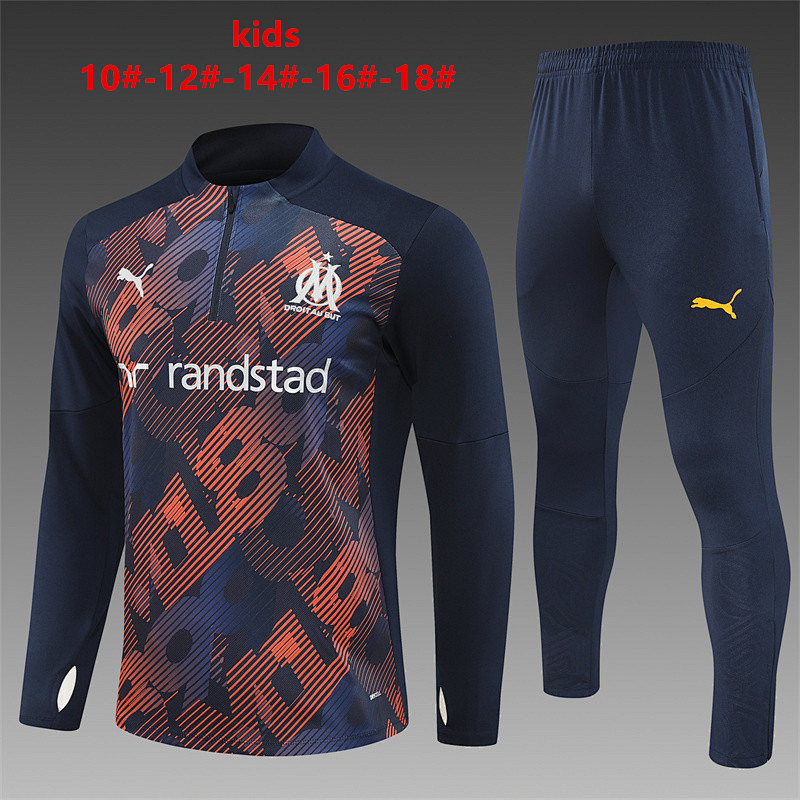 24-25 Marseille Kids Long Sleeve Training Suit