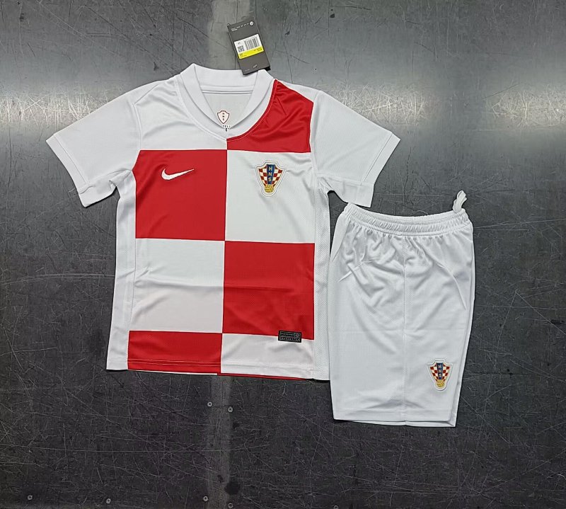 2024 Croatia Home Kids Jerseys