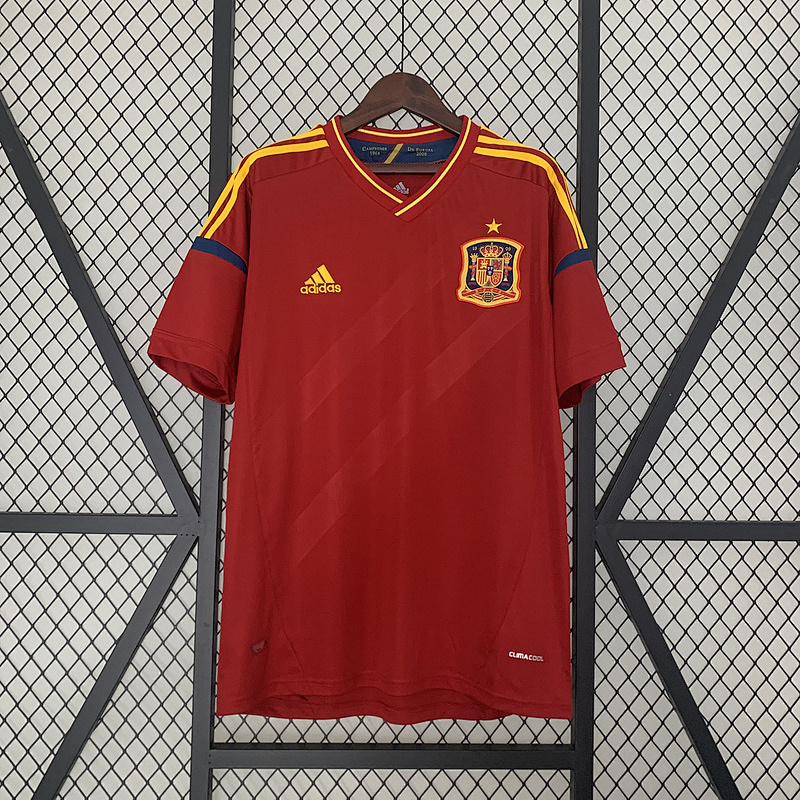 2012 Spain Home Retro Jerseys