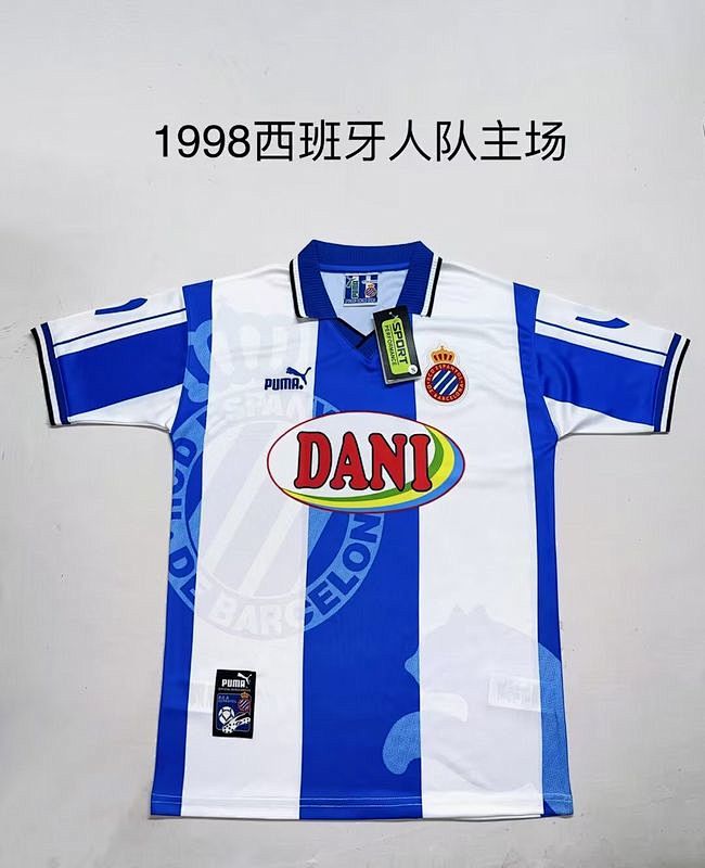 1998 Espanyol Home Retro Jerseys