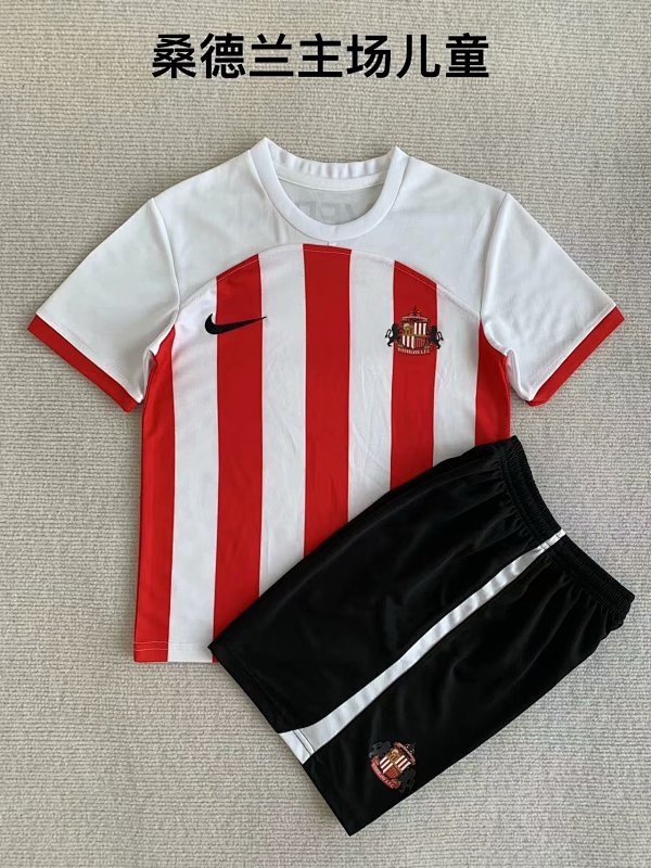 23-24 Sunderland Home Kids Jerseys