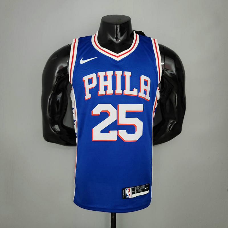 SIMMONS#25 Detroit Pistons blue NBA jersey Size S-XXL