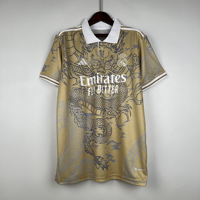 23-24 Real Madrid Teal Dragon Jerseys