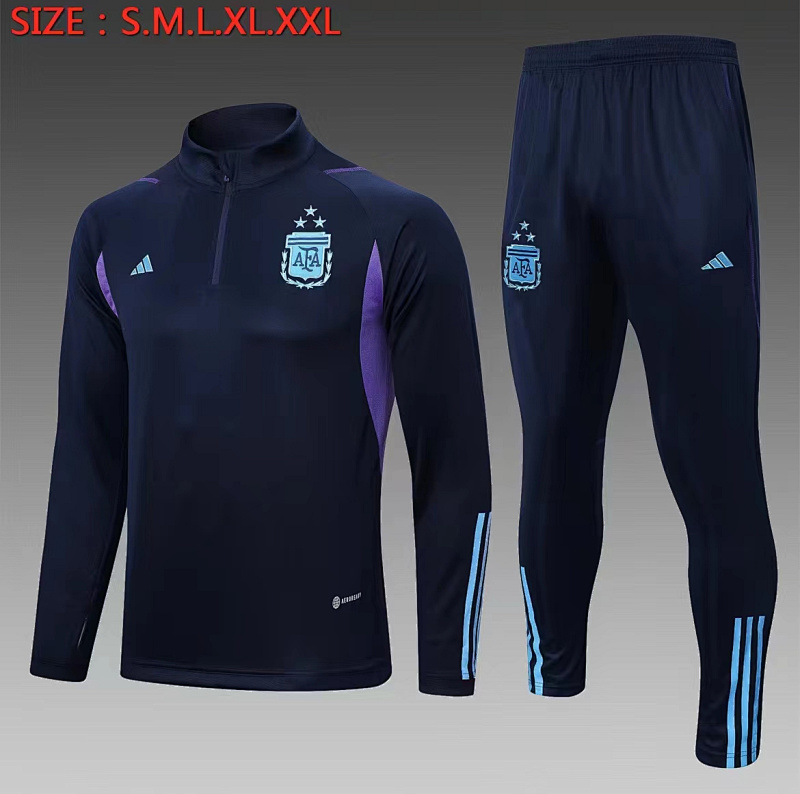 22/23 Argentina 3stars Long Sleeve Training Suit