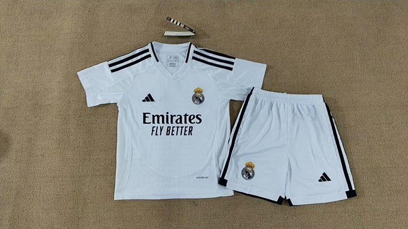 24-25 Real Madrid Home Kids Jerseys