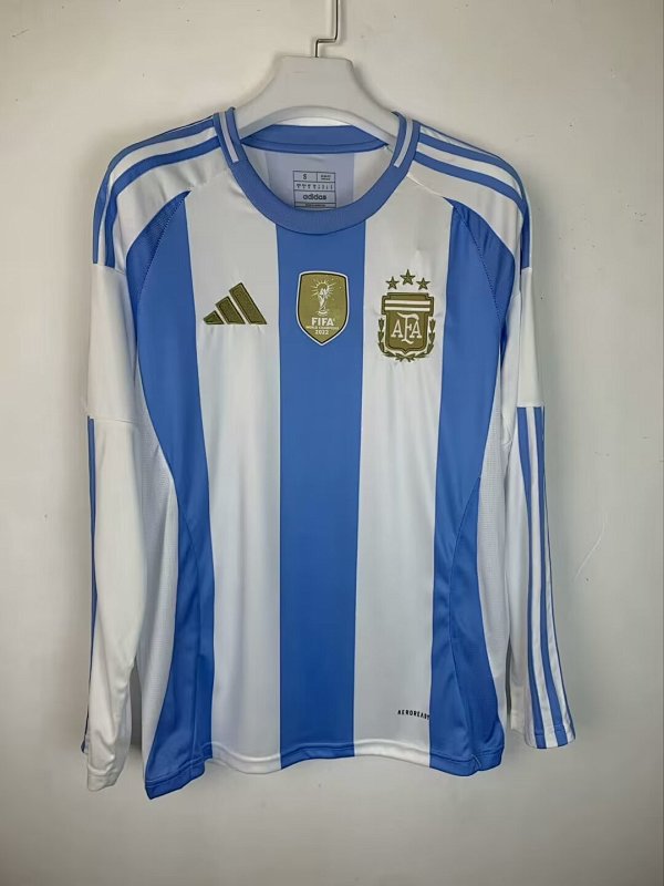 2024 Argentina Home Long Sleeve Jerseys