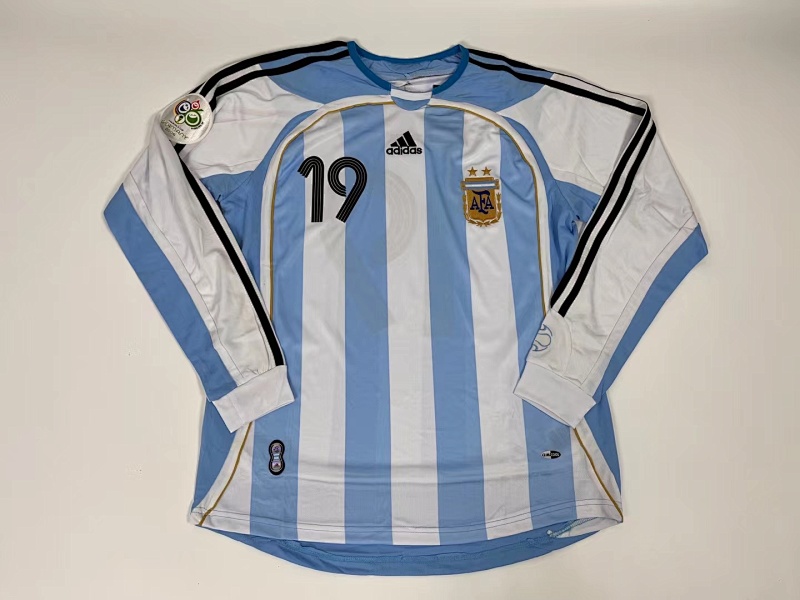 2006 Argentina Home Long Sleeves Jerseys