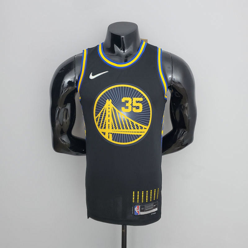 2022 Season Durant #35 Warriors City Edition Black NBA Jersey S-XXL