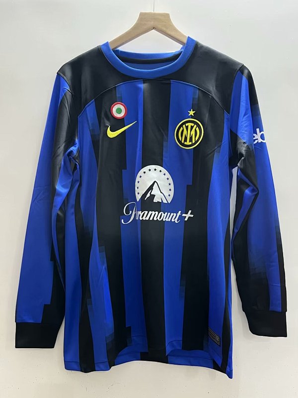 23-24 Inter Milan Home Long Sleeve Jerseys