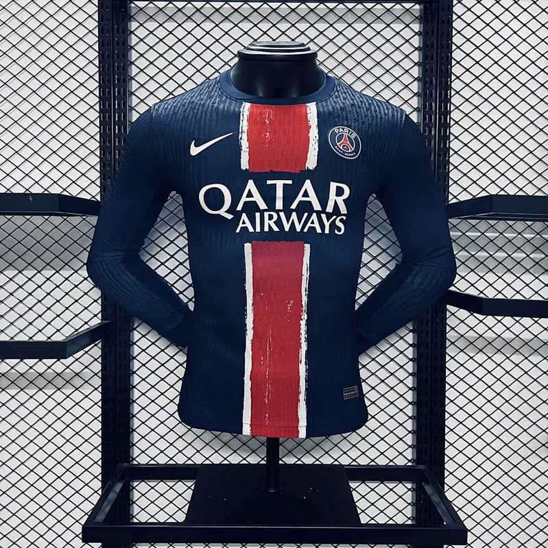 24-25 Paris Home Player Long Sleeve Jerseys