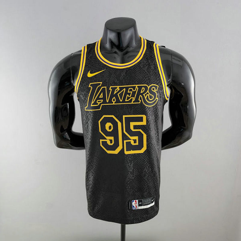 TOSCANO#95 Los Angeles Lakers black NBA jersey Size S-XXL