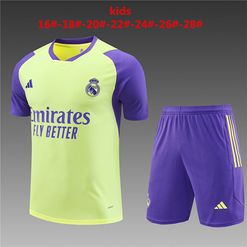 23-24 Real Madrid Kids Training Jerseys