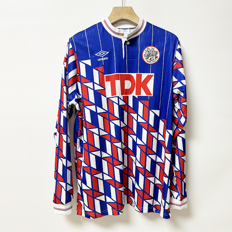 1990 Ajax Away Retro Long Sleeve Jerseys