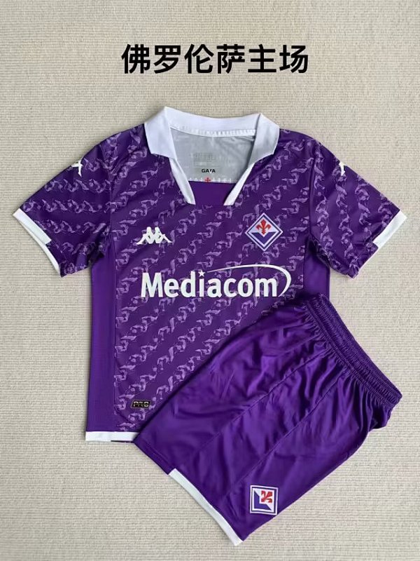 23-24 Fiorentina Home Kids Jerseys