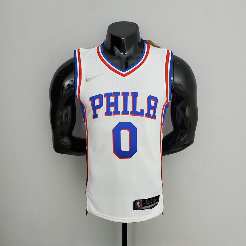 75th Anniversary Philadelphia 76ers MAXEY#0 White NBA Jersey S-XXL