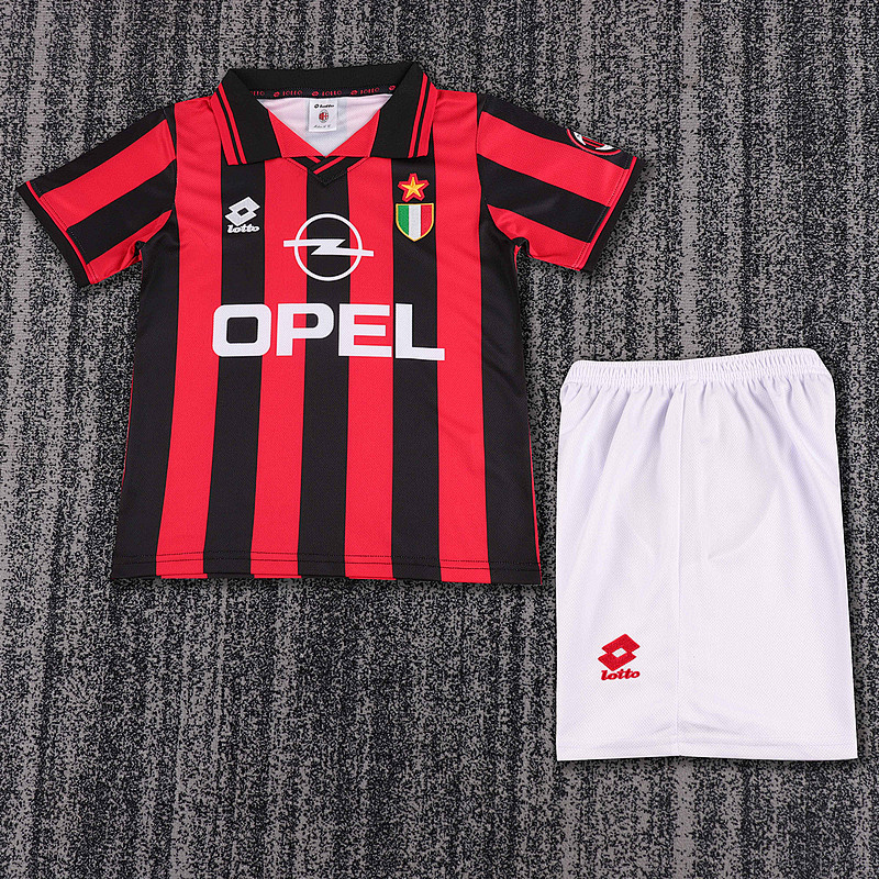 96-97 AC Milan Home Kids Jerseys