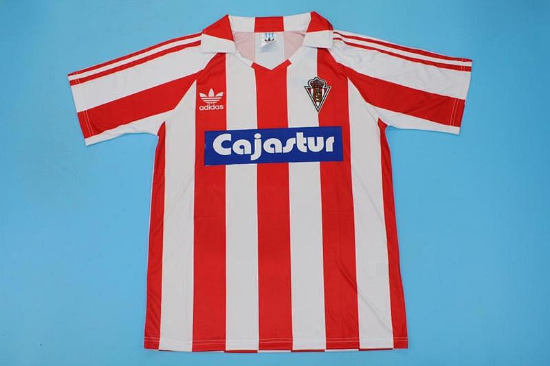 86-87 Gijon Home Retro Jerseys