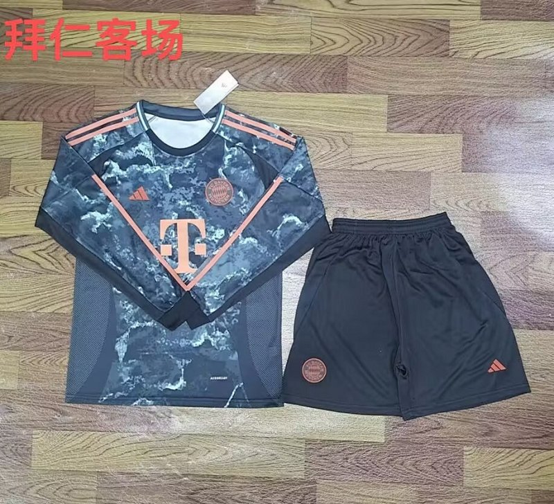 24-25 Bayern Away Long Sleeve Jerseys