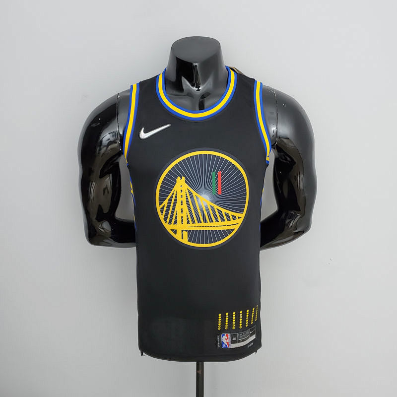 2022 75th Anniversary Golden State Warriors Thompson #11 Mexico Edition Black NBA Jersey S-XXLv
