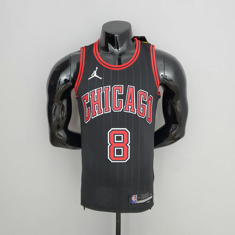 75th Anniversary LaVine#8 Bulls Flyers Black NBA Jersey S-XXL