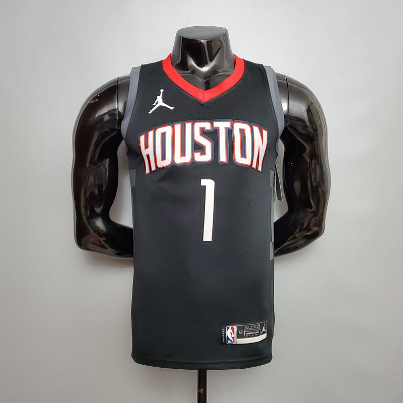 New Rockets Jordan McGrady#1 Theme Limited City Edition Black S-XXL