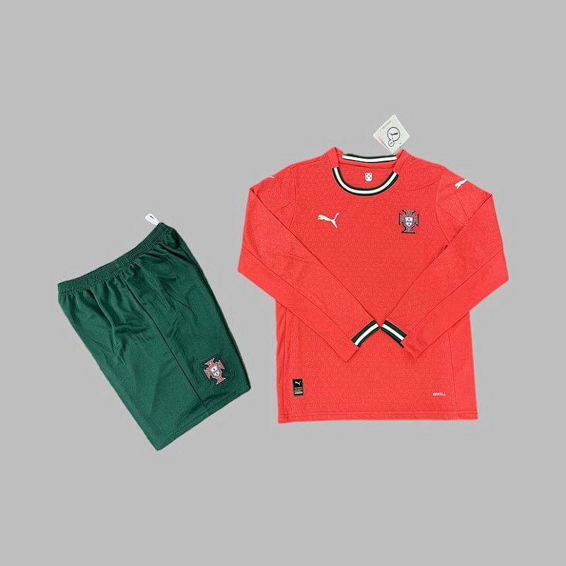 25-26 Portugal Home Kids Jerseys