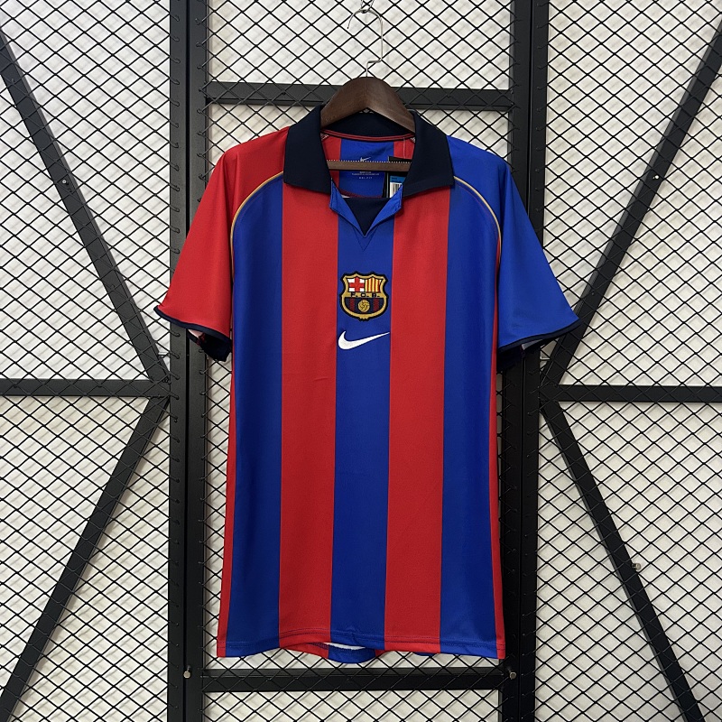 Retro Barcelona 01/02 home S-XXL